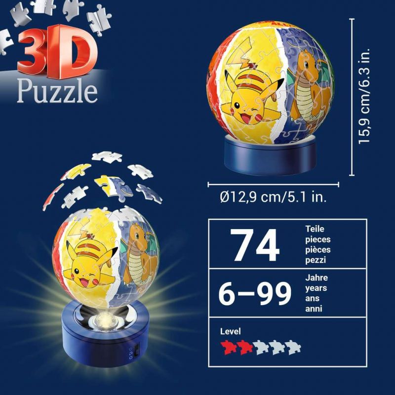 Puzzle 3D illuminé Pokémon – Image 2