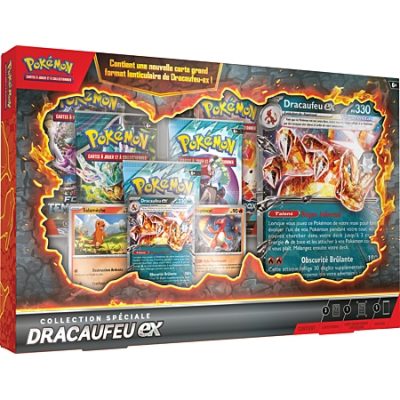 Pokemon - Coffret - 5 boosters - Coffret Collection Spéciale - DRACAUFEU-EX