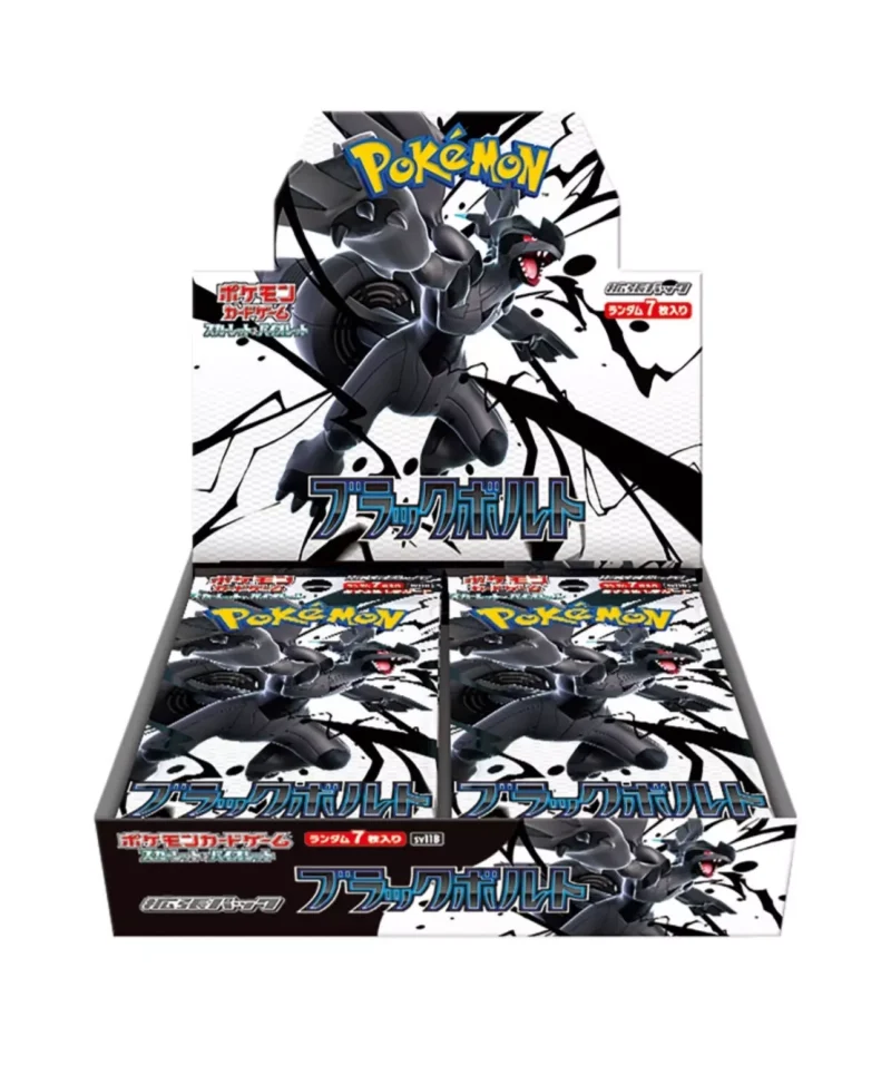 POKEMON - Boîte de 20 Boosters de 7 cartes - SV11B Black Bolt en japonais.
