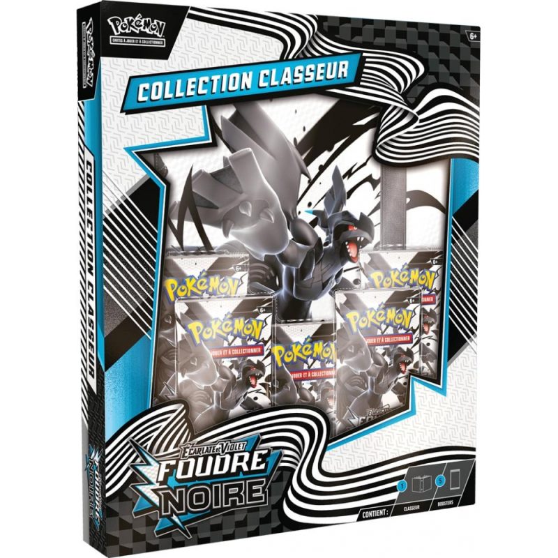Pokemon - Coffret - 5 boosters - Collection CLASSEUR - V10.5 Ecarlate et Violet - FOUDRE NOIRE