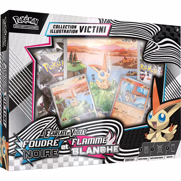 Coffret Pokémon Victini-Foudre Noire & Flamme Blanche