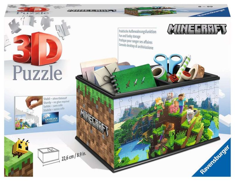 Puzzle 3D-Boite de rangement - Minecraft