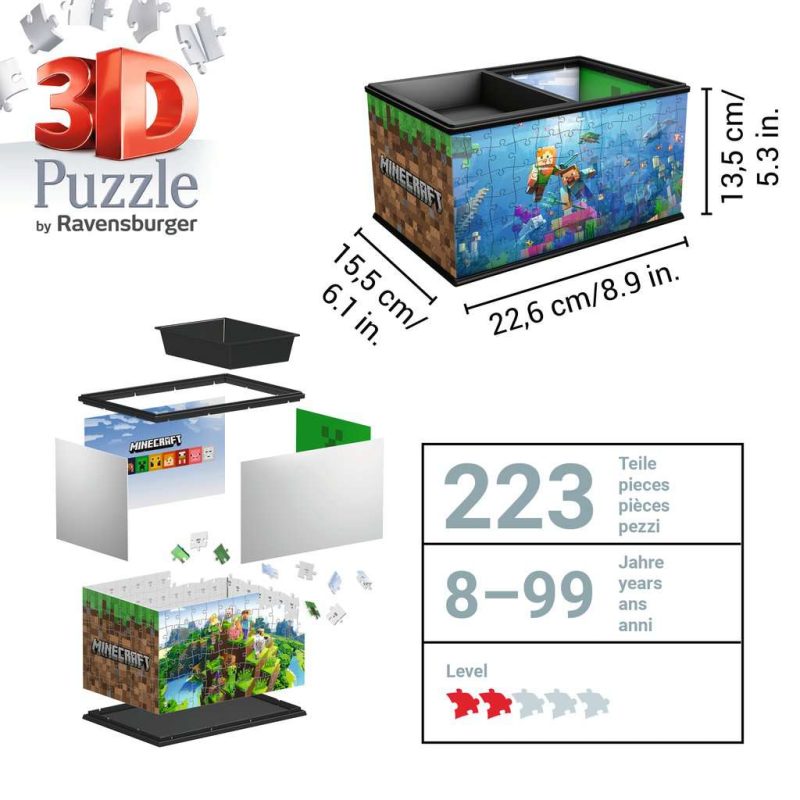 Puzzle 3D-Boite de rangement - Minecraft – Image 3