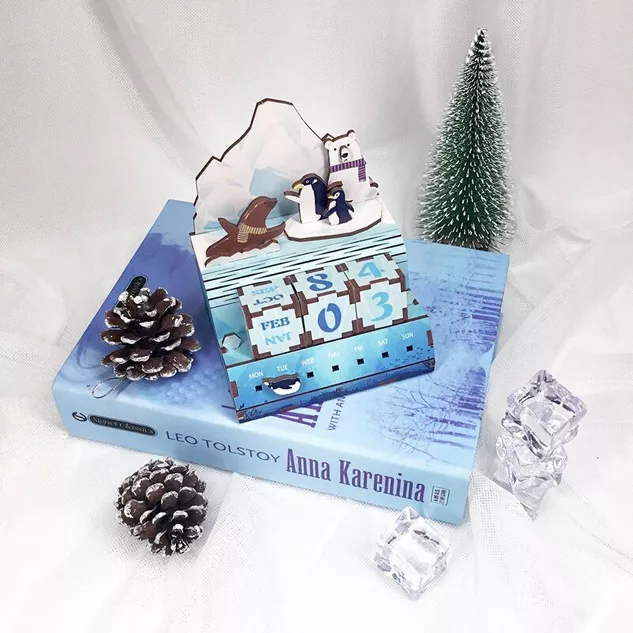 Calendrier puzzle en bois DIY, Date aux glaciers – Image 2