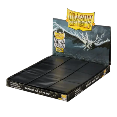 Arcane Tinman Dragon Shield - 18-Pocket Binder Pages Sideloading 50Pk - Clear,Black